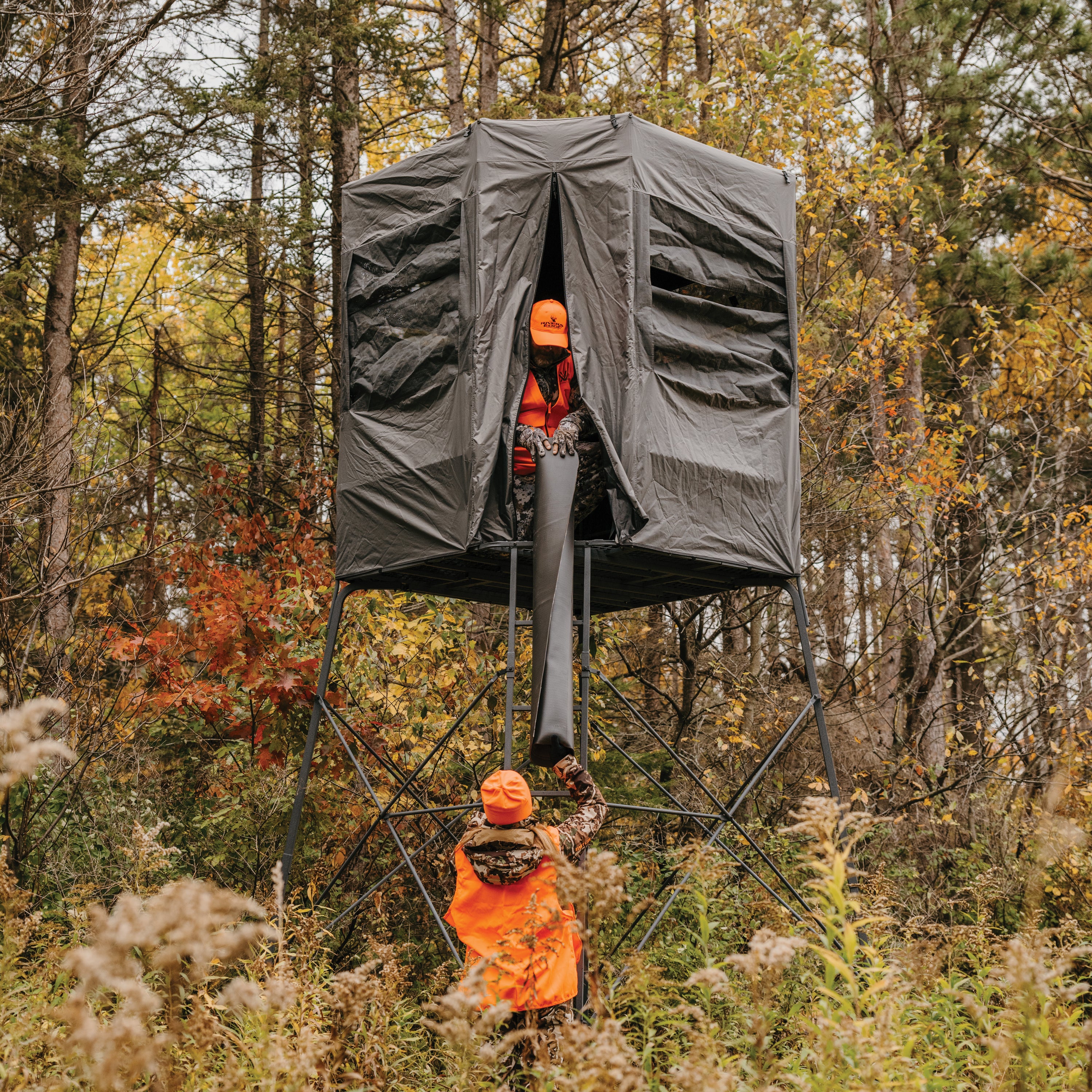 12' Shooting Platform, Blind Enclosure, Floormat Combo – Rivers