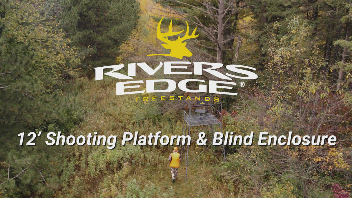 12' Shooting Platform, Blind Enclosure, Floormat Combo