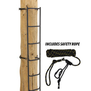 Tree Ladder with Safety Rope